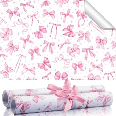 20 Sheet Fragrant Drawer Liners for Dresser Scented Cabinet Paper Liners for Shelves 15.8 x 22 Inches Non Adhesive Drawer Paper Mats for Home Shelf Close(Bow)
