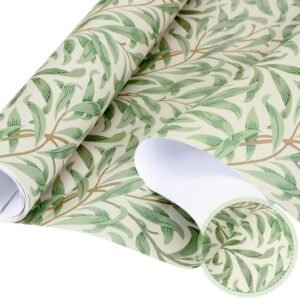 30 Sheets Floral Scented Drawer Liners 14 x 19.5 Inch Dresser Drawer Liner Shelf Non Adhesive Paper Sheets for Kitchen Cabinet Home Shelf Closet(Flax)